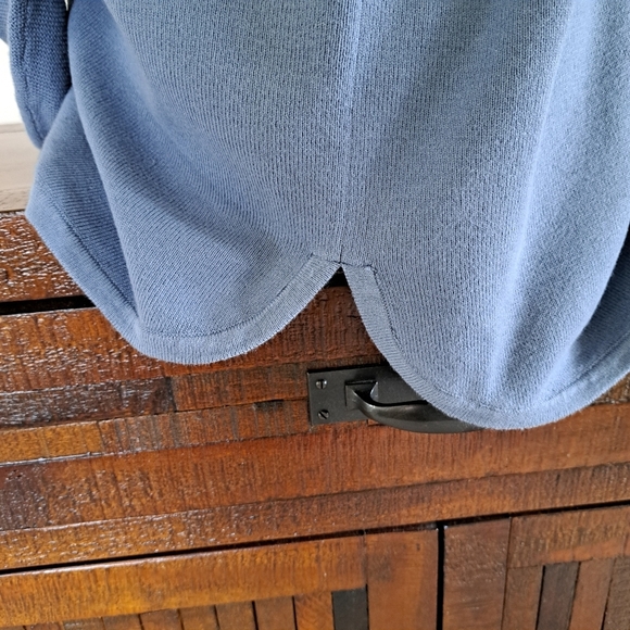 NWT Kersh Blue Long Sleeve Sweater Women's Small Knit Tunic Length - Picture 8 of 15